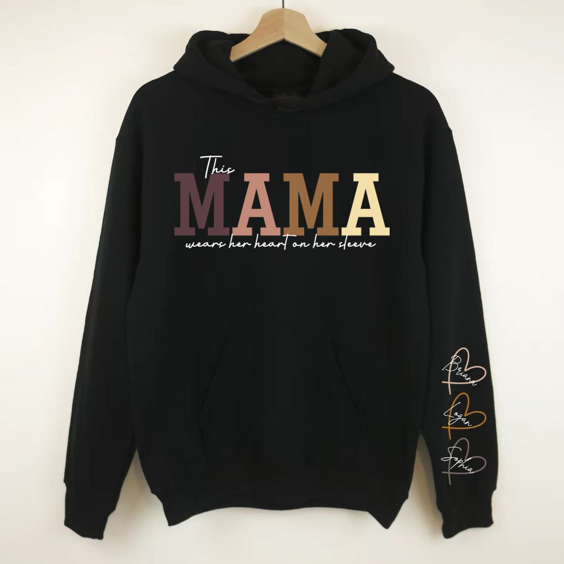 Ich trage mein Herz auf meinem Ärmel Mama T-Shirt/Sweatshirt/Hoodie