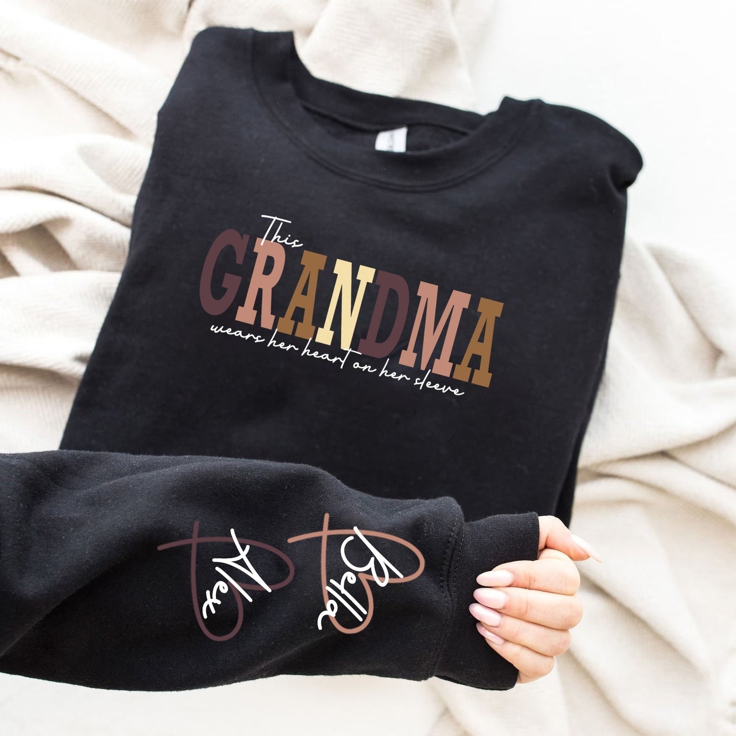 Ich trage mein Herz auf meinem Ärmel Mama T-Shirt/Sweatshirt/Hoodie