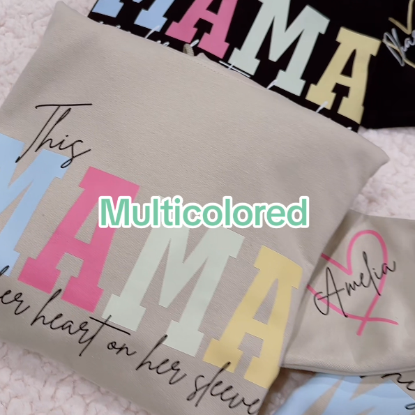 Ich trage mein Herz auf meinem Ärmel Mama T-Shirt/Sweatshirt/Hoodie