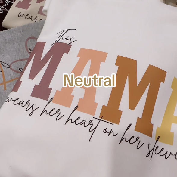 Ich trage mein Herz auf meinem Ärmel Mama T-Shirt/Sweatshirt/Hoodie