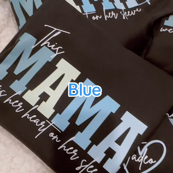 Ich trage mein Herz auf meinem Ärmel Mama T-Shirt/Sweatshirt/Hoodie