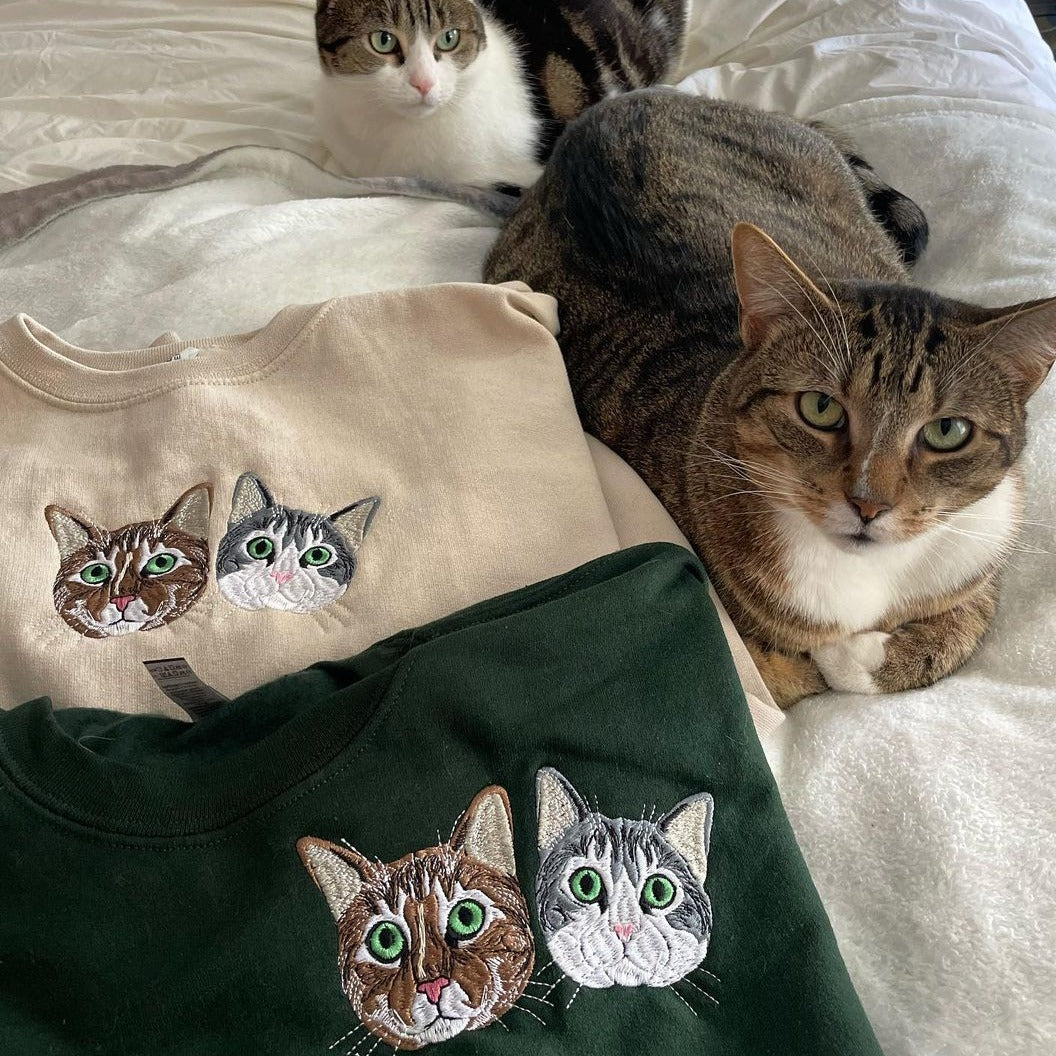 Benutzerdefiniertes Hunde-Sweatshirt mit Stickerei, Hoodie - Geschenk für Hundeliebhaber
