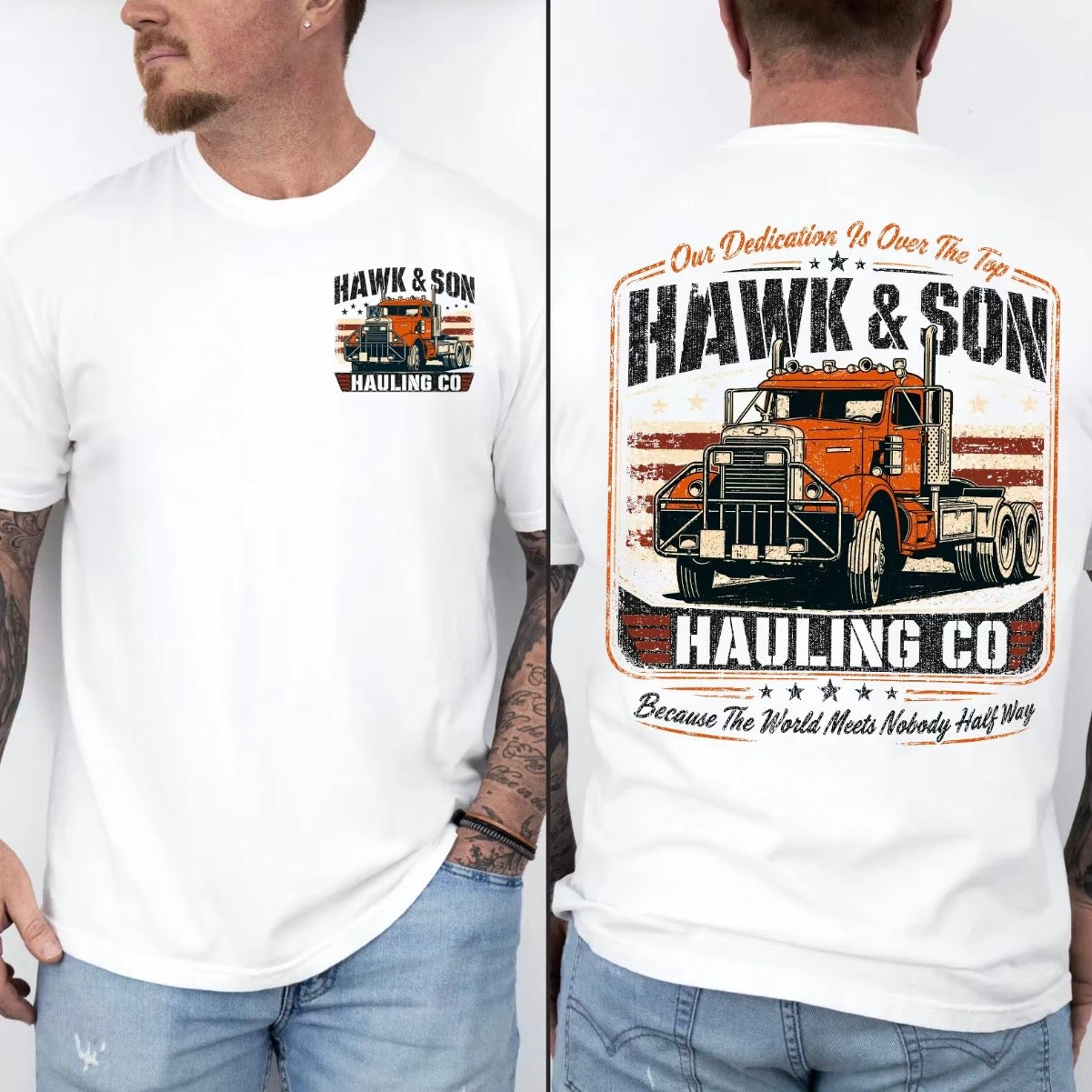 Over The Top Hawk & Son Hauling Co. Trucker Movie T-Shirt/Sweatshirt/Hoodie