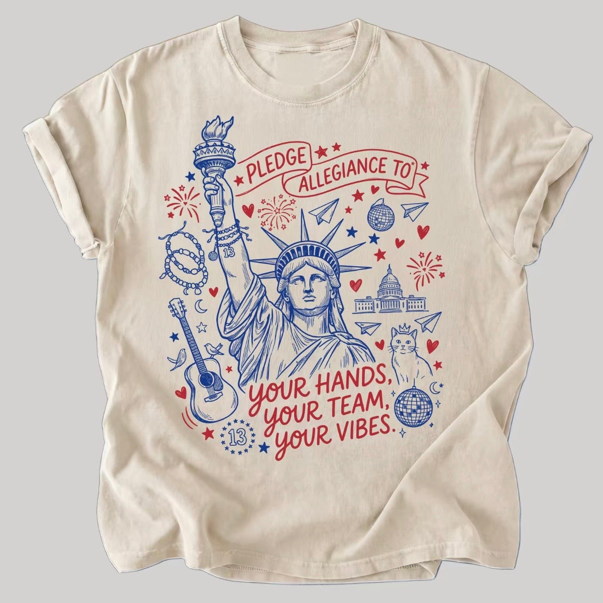 Pledge Allegiance To Your Hands Your Team Your Vibes T-Shirt/Sweatshirt/Hoodie
