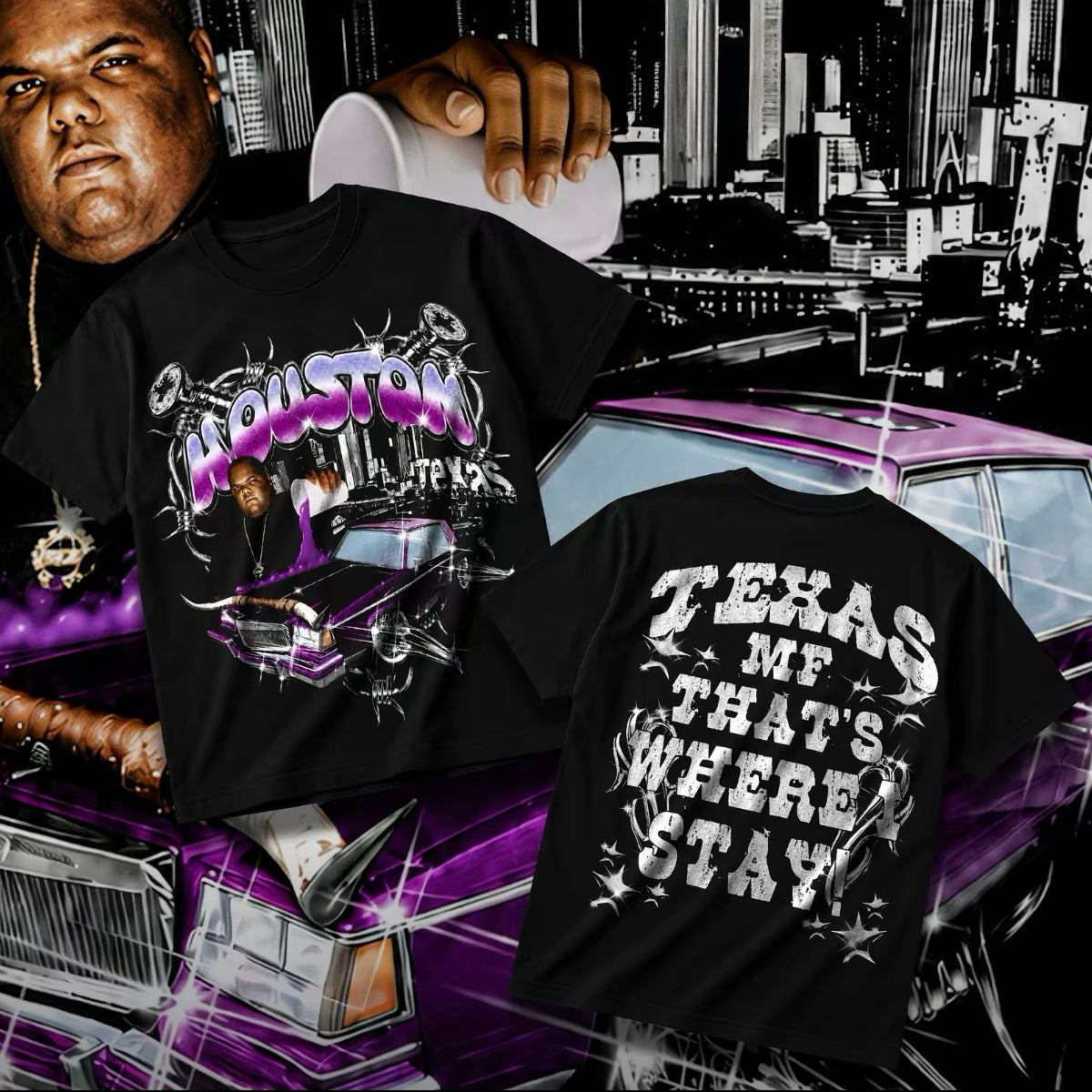 Houston TX That’s Where I Stay Streetwear T-Shirt/Sweatshirt/Hoodie