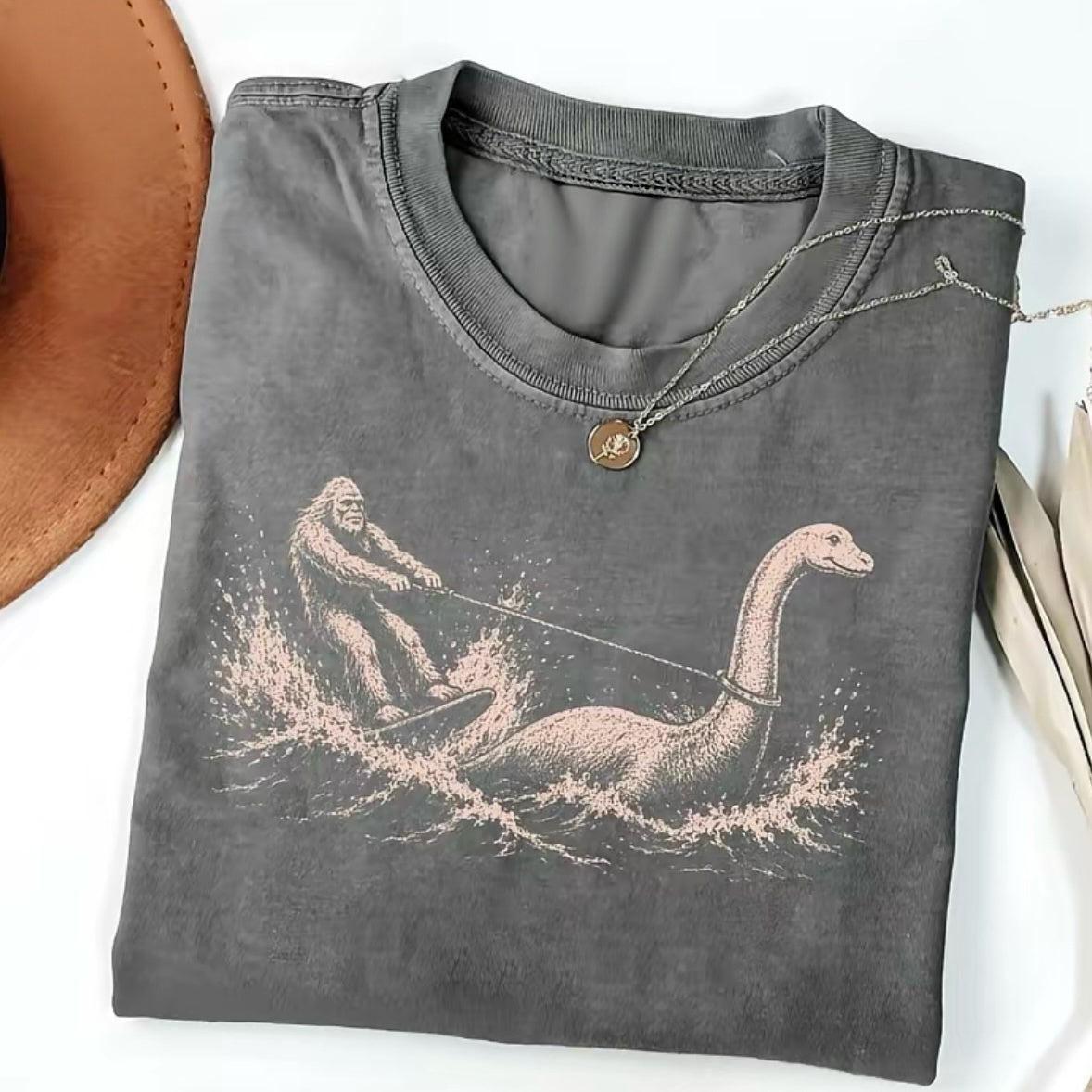 Bigfoot Loch Ness Monster Funny T-Shirt/Sweatshirt/Hoodie
