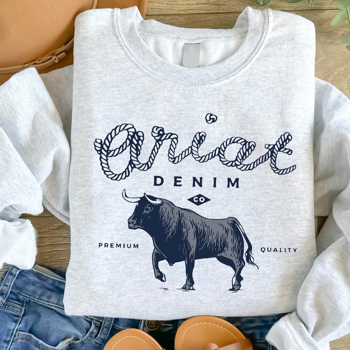 Ariat Denim Bull T-Shirt/Sweatshirt/Hoodie