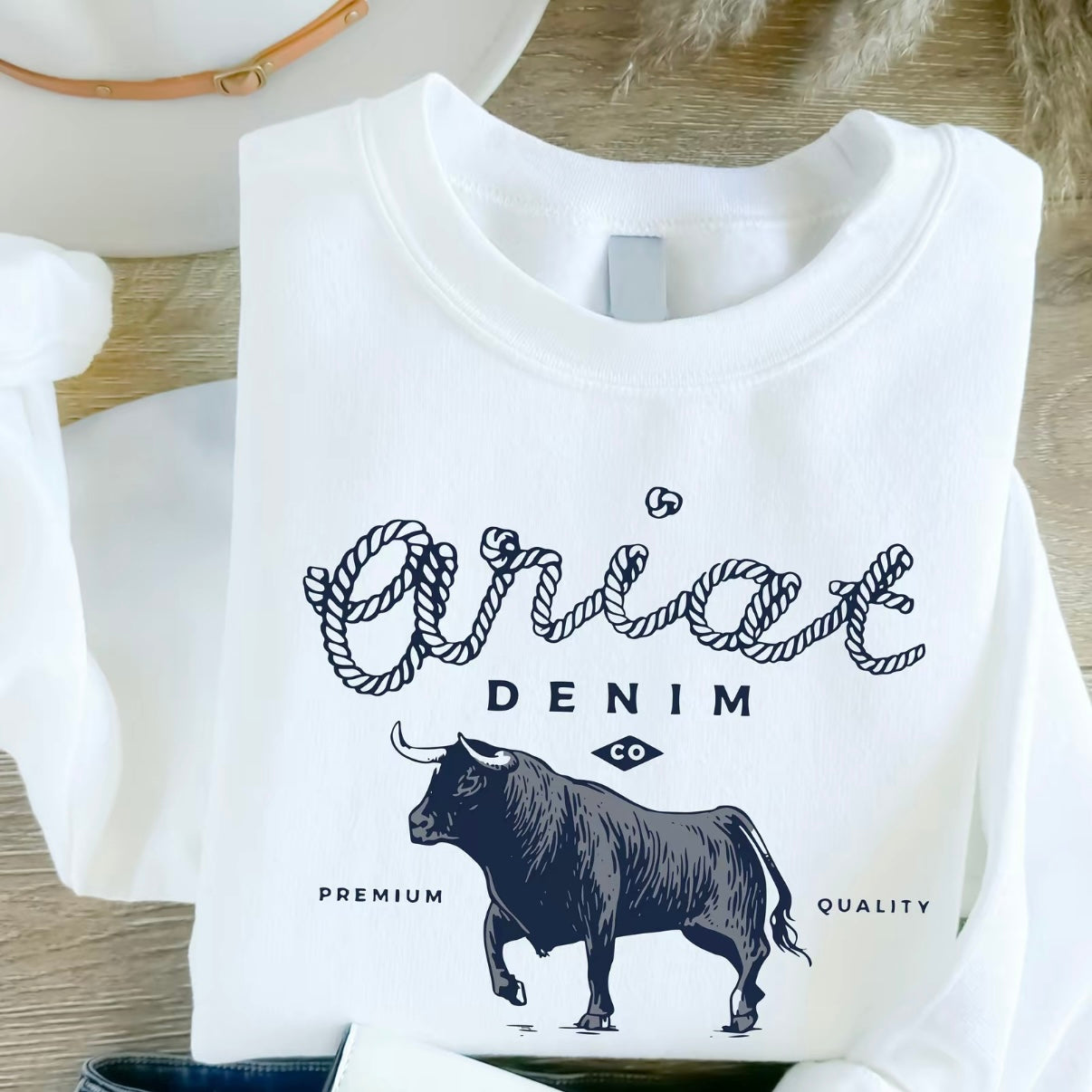 Ariat Denim Bull T-Shirt/Sweatshirt/Hoodie