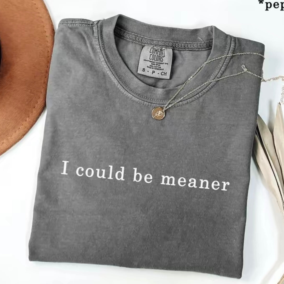 I Could Be Meaner T-Shirt/Sweatshirt/Hoodie