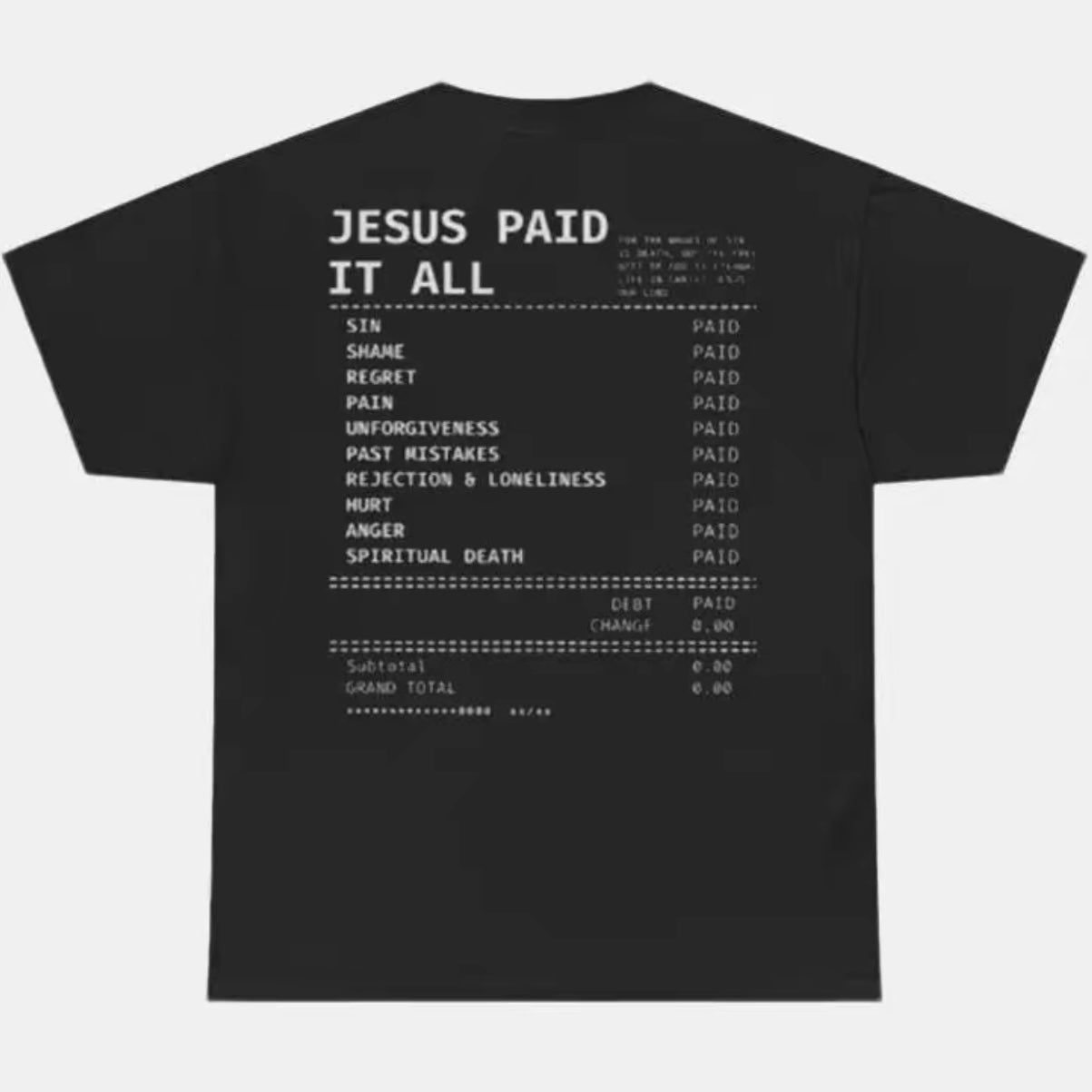 Salvation Jesus Paid It All T-Shirt/Sweatshirt/Hoodie