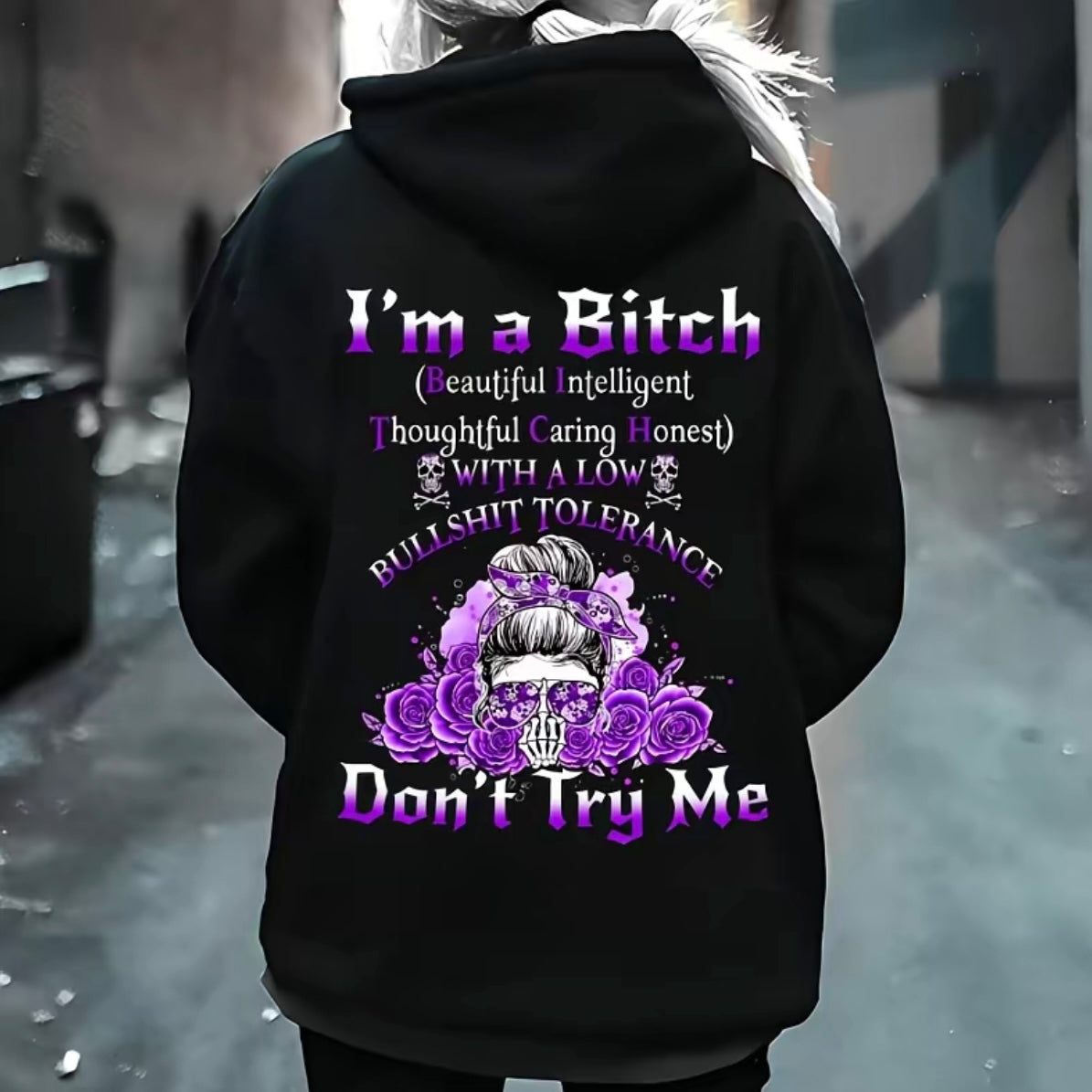 Yes I’m a B Flower Skull T-Shirt/Sweatshirt/Hoodie