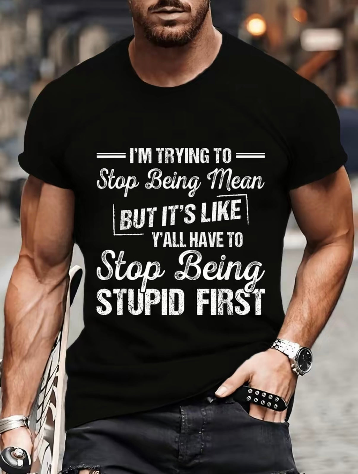 I'm Trying To Stop Being Mean T-Shirt/Sweatshirt/Hoodie
