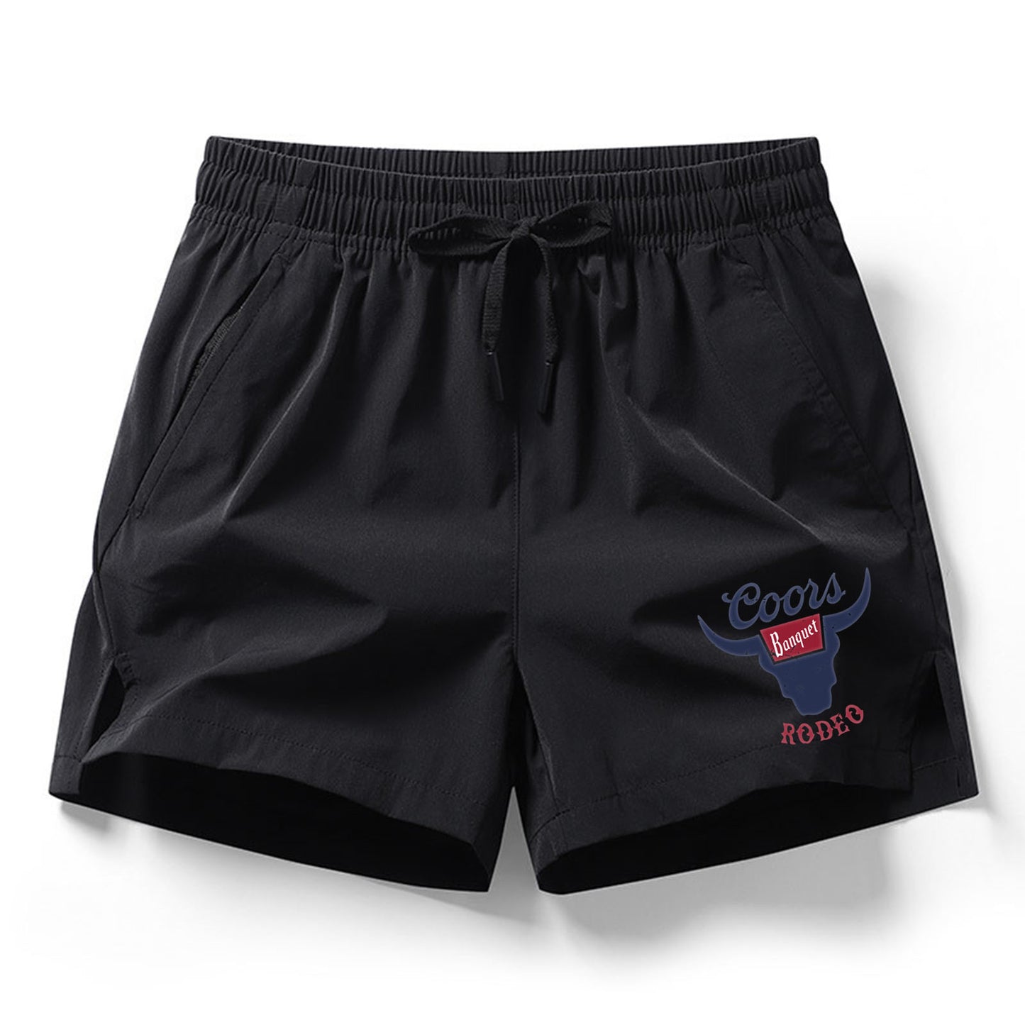 Coors Banquet Rodeo Drawstring Waist Shorts