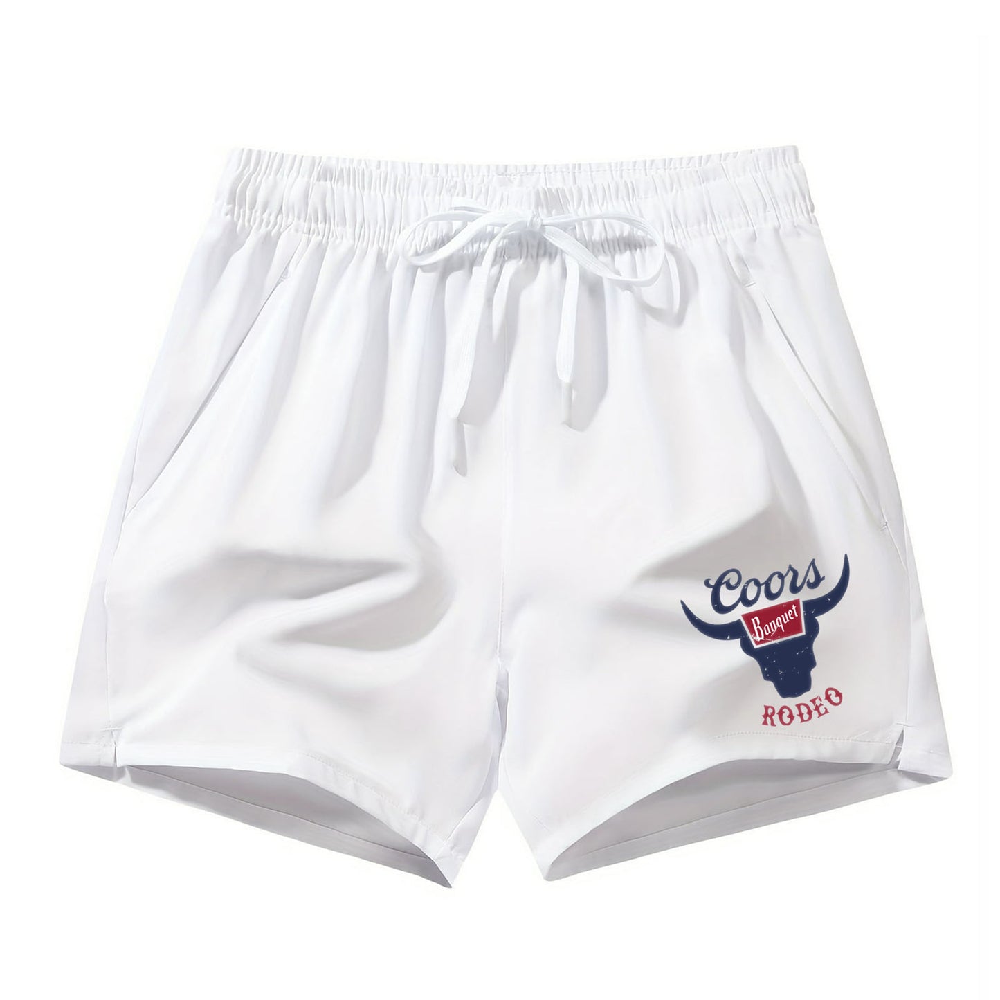 Coors Banquet Rodeo Drawstring Waist Shorts