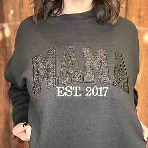 Mama Glitter Applique sweatshirt/ Hoodie