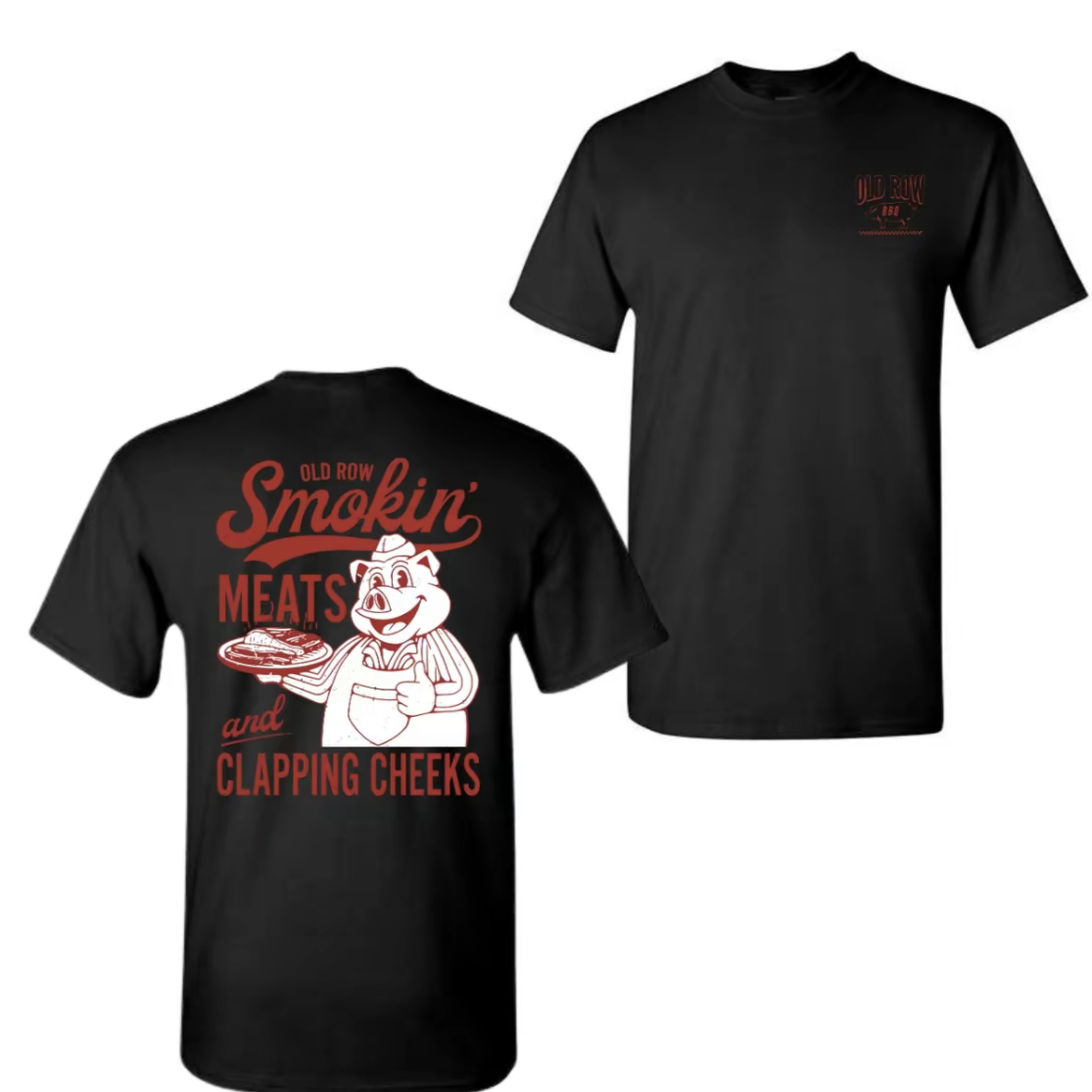 Old Row Smokin' Meats And Clapping Cheeks Vintage T-Shirt/Sweatshirt/Hoodie