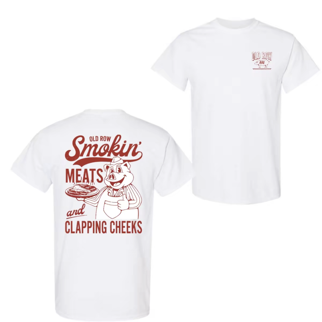 Old Row Smokin' Meats And Clapping Cheeks Vintage T-Shirt/Sweatshirt/Hoodie