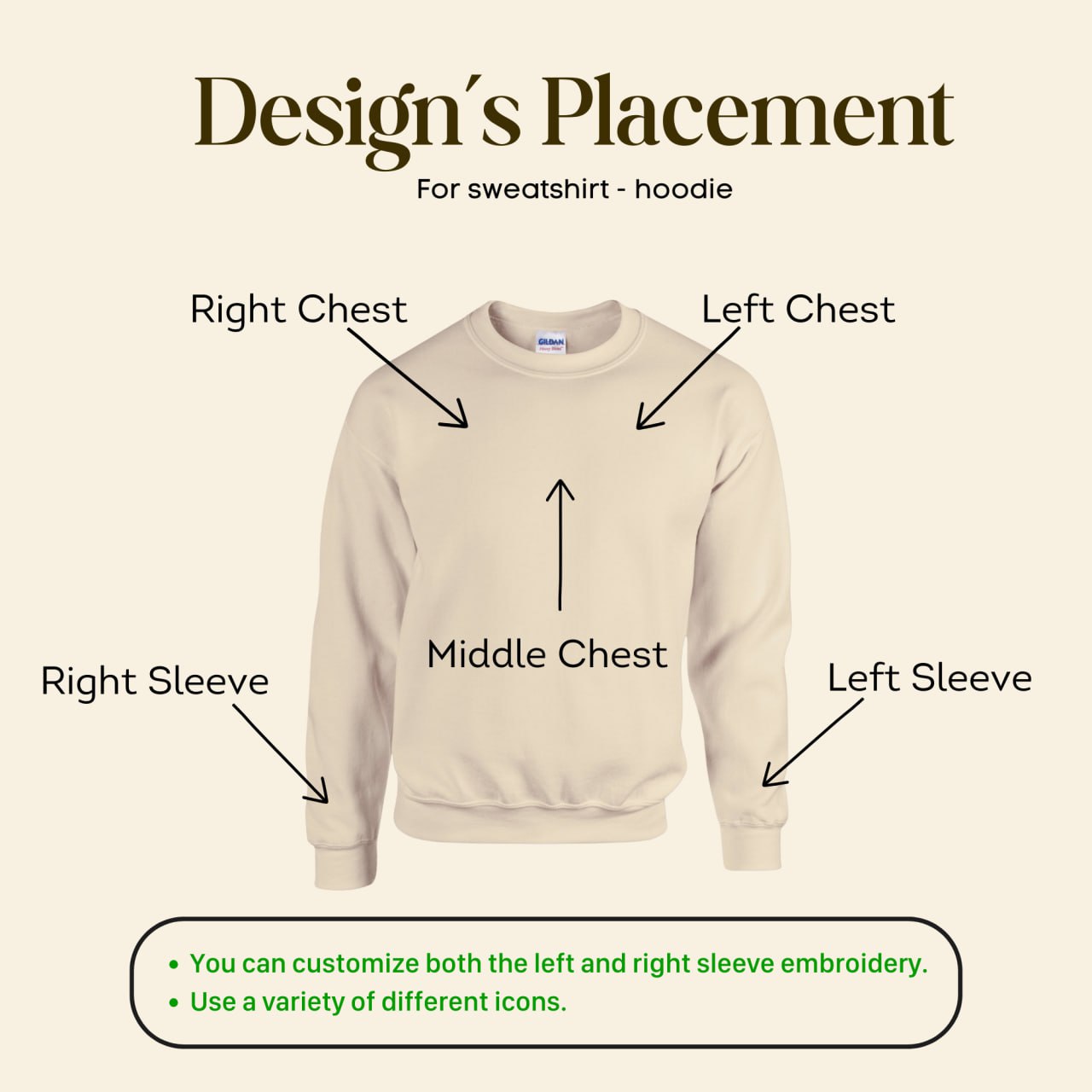 Embroidered Handwriting Sweatshirt/Hoodie