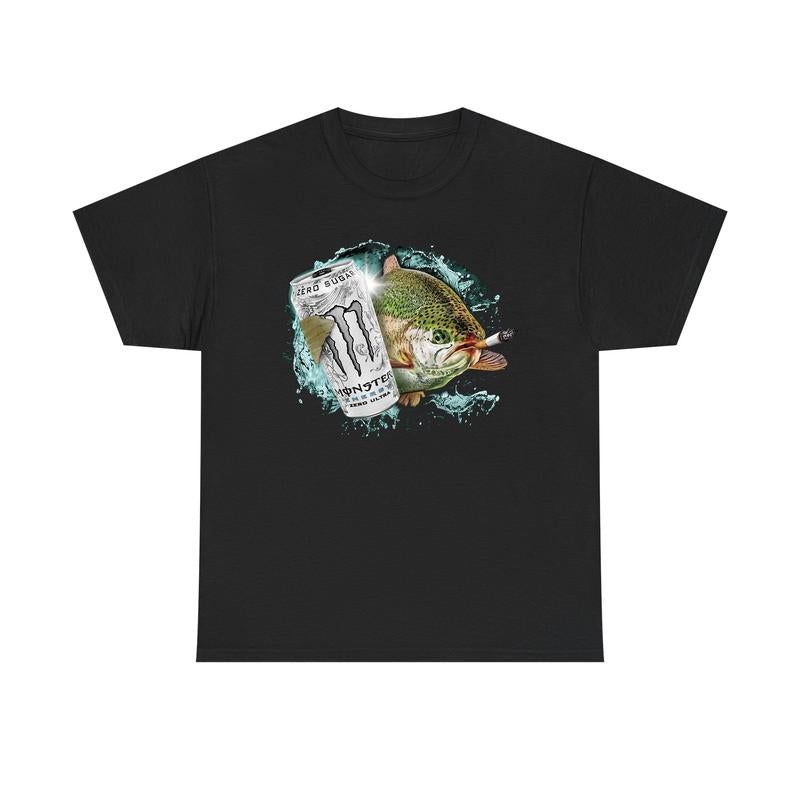 Dope Fish Funny White Monster Fish T-Shirt/Sweatshirt/Hoodie