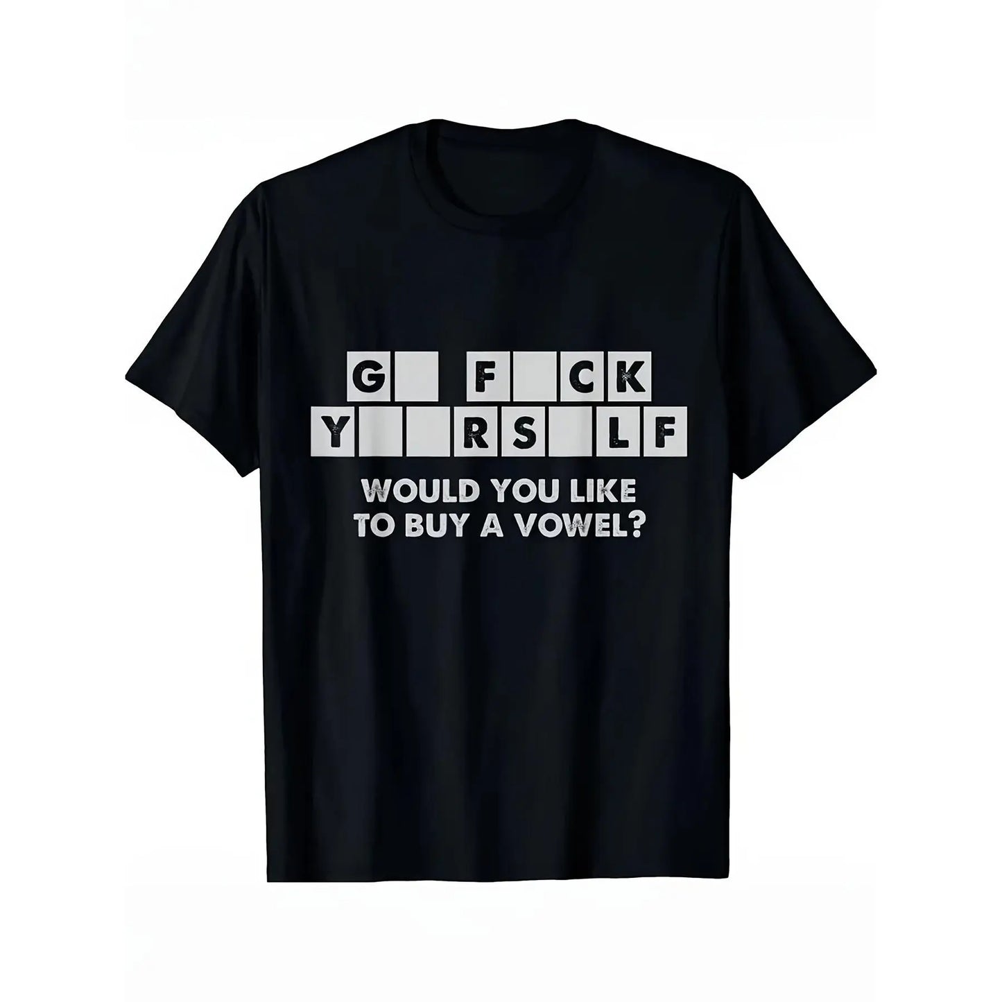 Would You Like To Buy A Vowel Humorous Cross Word T-Shirt/Sweatshirt/Hoodie