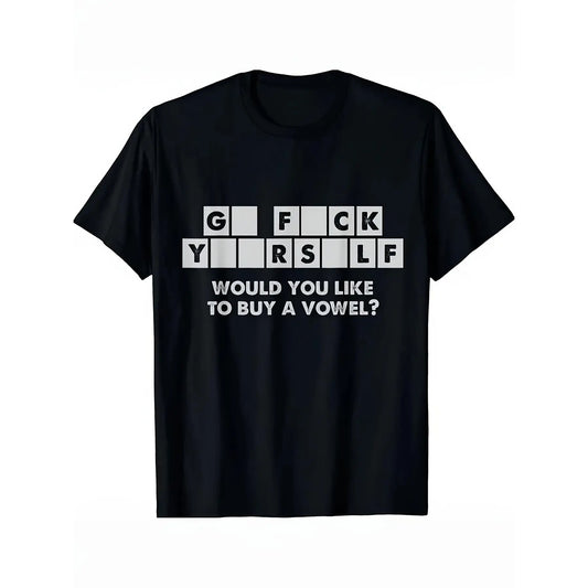 Would You Like To Buy A Vowel Humorous Cross Word T-Shirt/Sweatshirt/Hoodie
