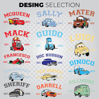 Cars Mcqueen and Sally Embroidered Sweatshirt/Hoodie