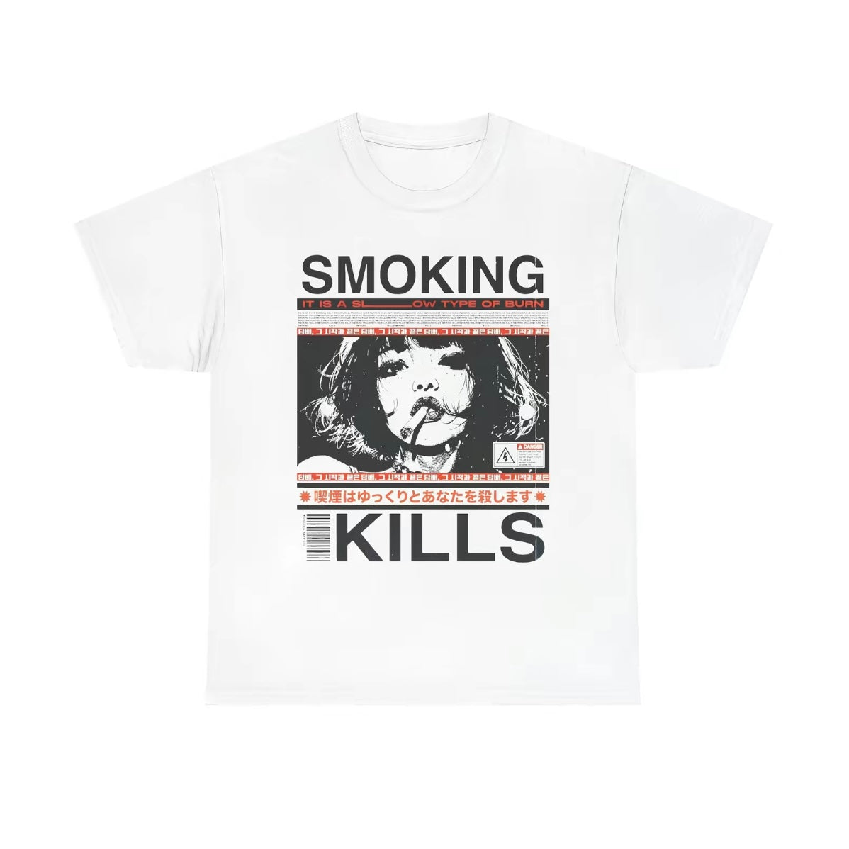 Smoking Kills Retro Manga Style Graphic T-Shirt/Sweatshirt/Hoodie