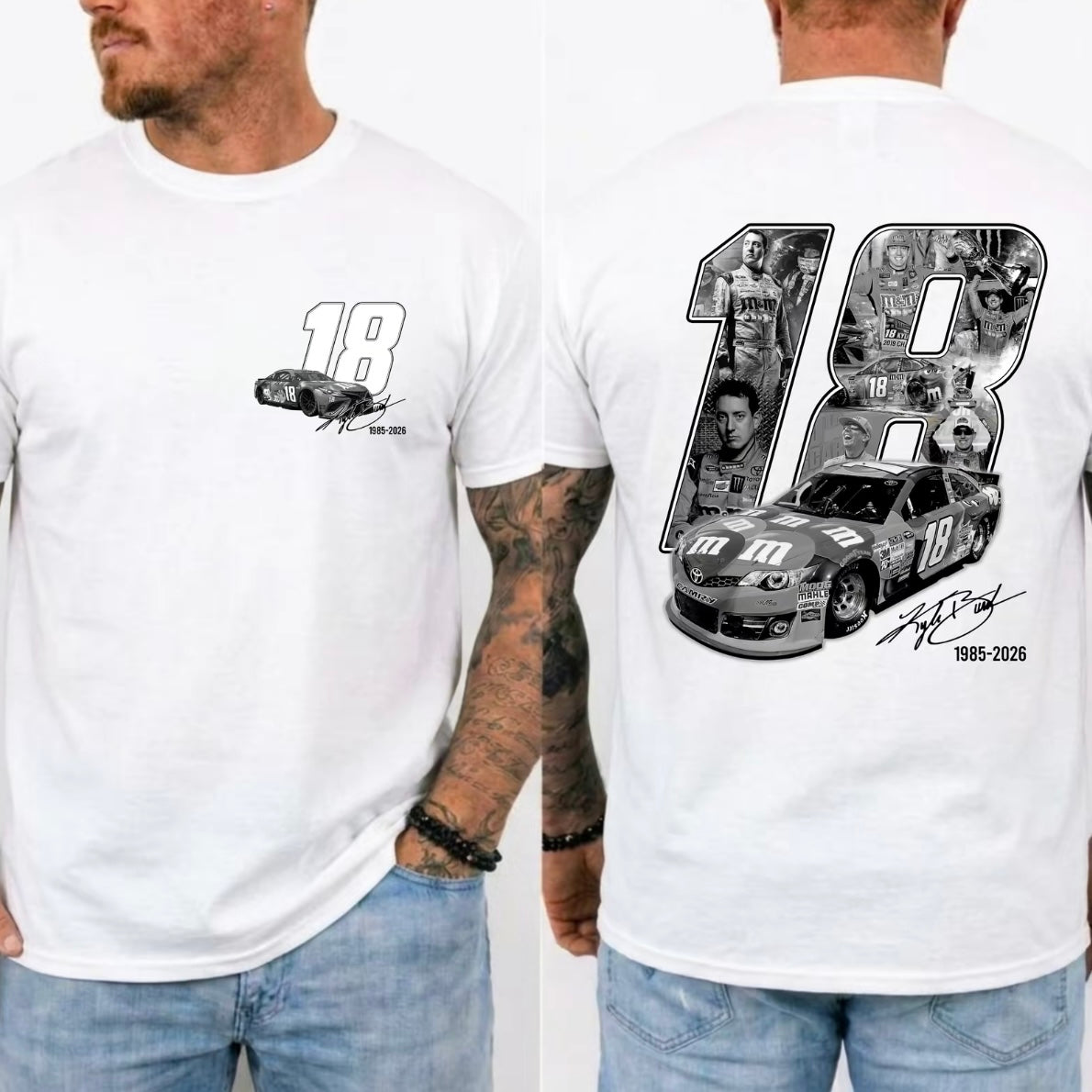 Kyle Busch Tribute NASCAR Legend Memorial RIP Rowdy Series T-Shirt/Sweatshirt/Hoodie