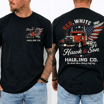 Over The Top Hawk & Son Hauling Co. Trucker Movie T-Shirt/Sweatshirt/Hoodie