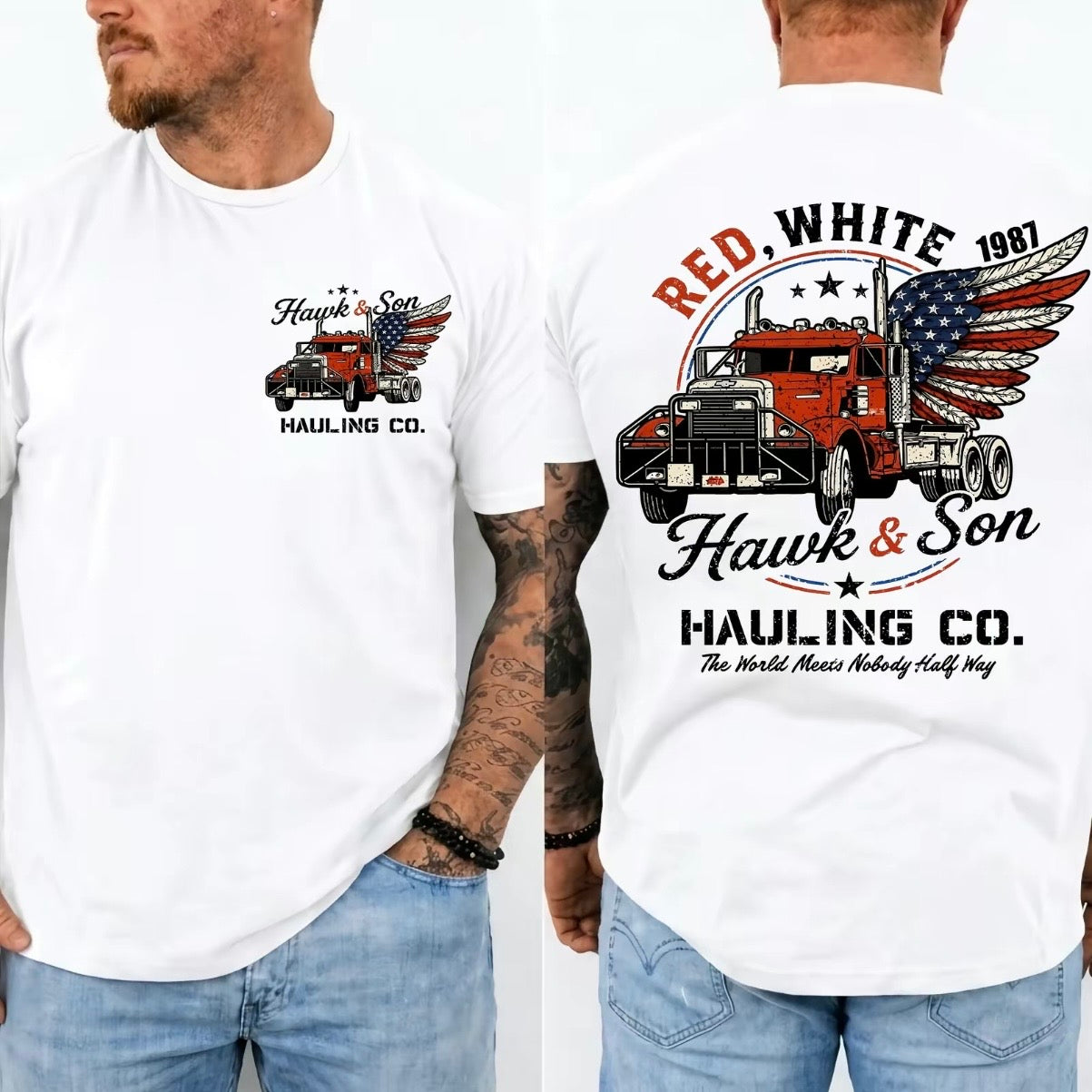 Over The Top Hawk & Son Hauling Co. Trucker Movie T-Shirt/Sweatshirt/Hoodie