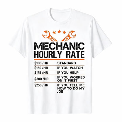 Mechanic Hourly Rate Funny T-Shirt/Sweatshirt/Hoodie