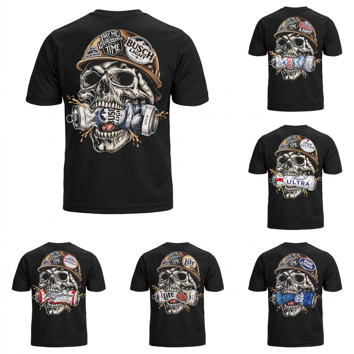 Beer And Skull Collection T-Shirt/Sweatshirt/Hoodie