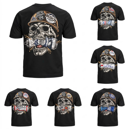 Beer And Skull Collection T-Shirt/Sweatshirt/Hoodie