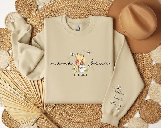 Custom Mama Bear T-shirt/Sweatshirt/Hoodie