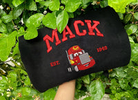 Cars Mcqueen and Sally Embroidered Sweatshirt/Hoodie