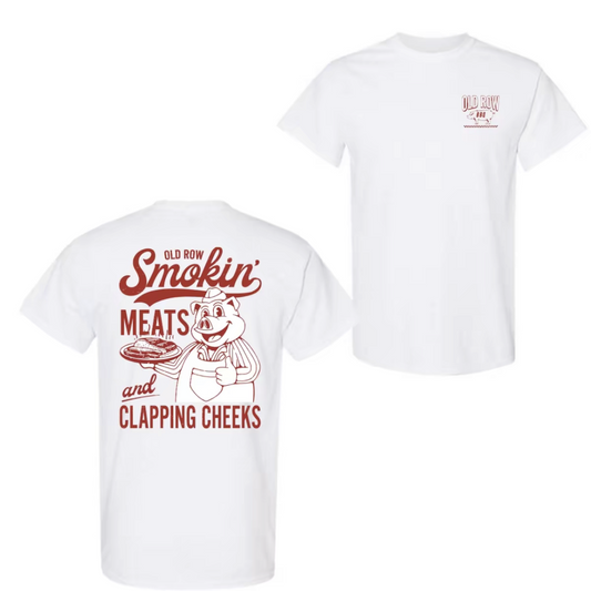 Old Row Smokin' Meats And Clapping Cheeks Vintage T-Shirt/Sweatshirt/Hoodie